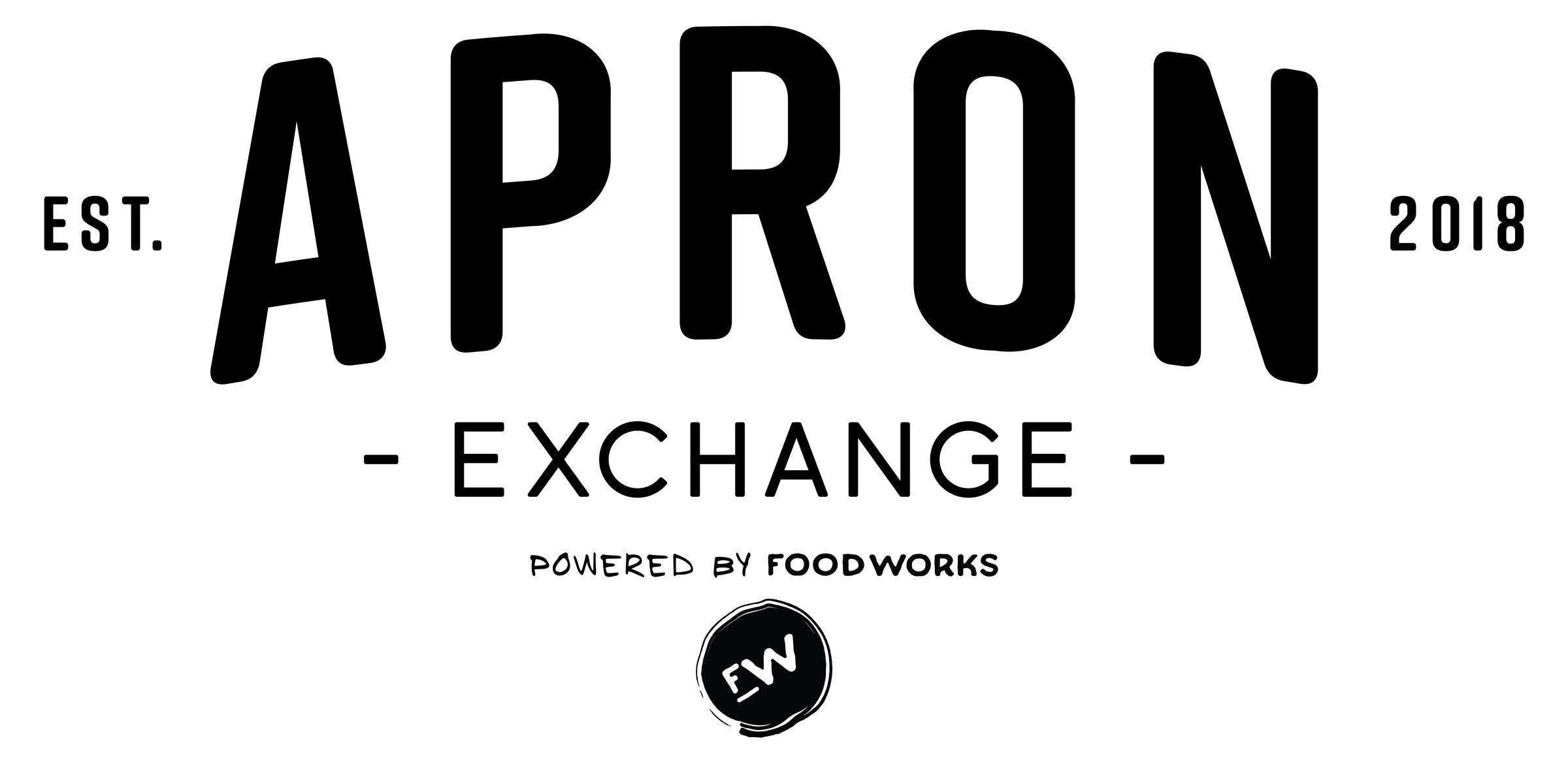 The approved Apron Exchange wordmark