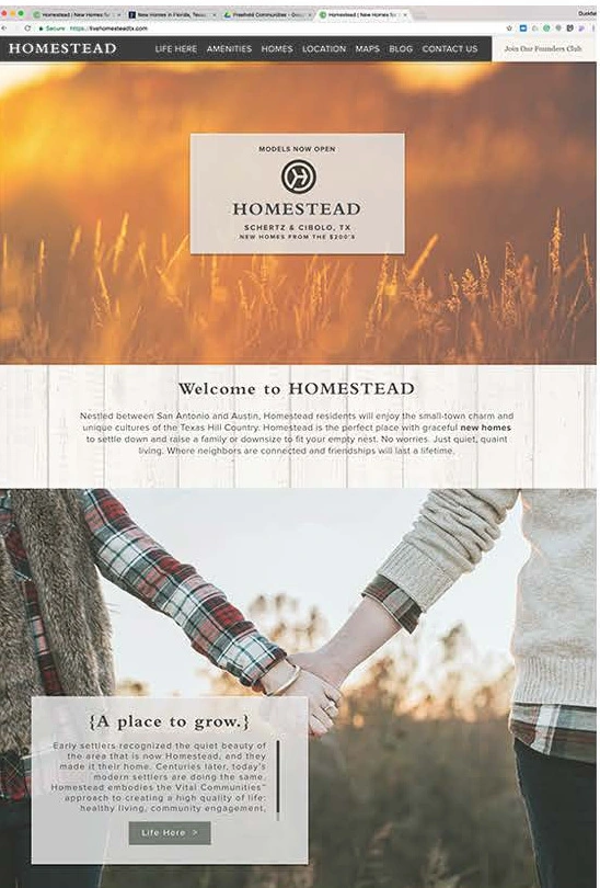 Homepage direction 01 / Website concept
