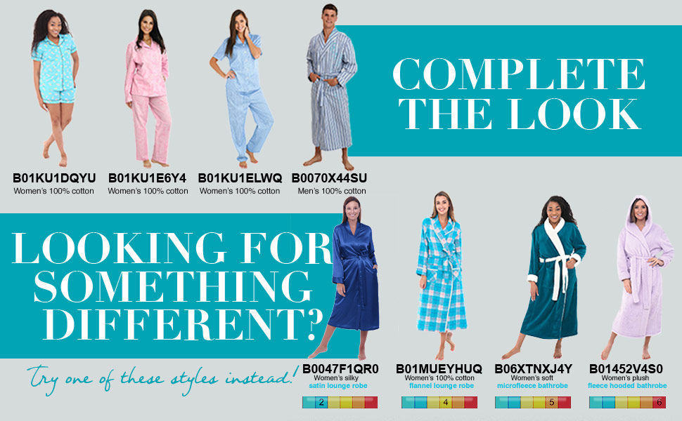 Original Amazon cross-sell panel featuring complementary sleepwear