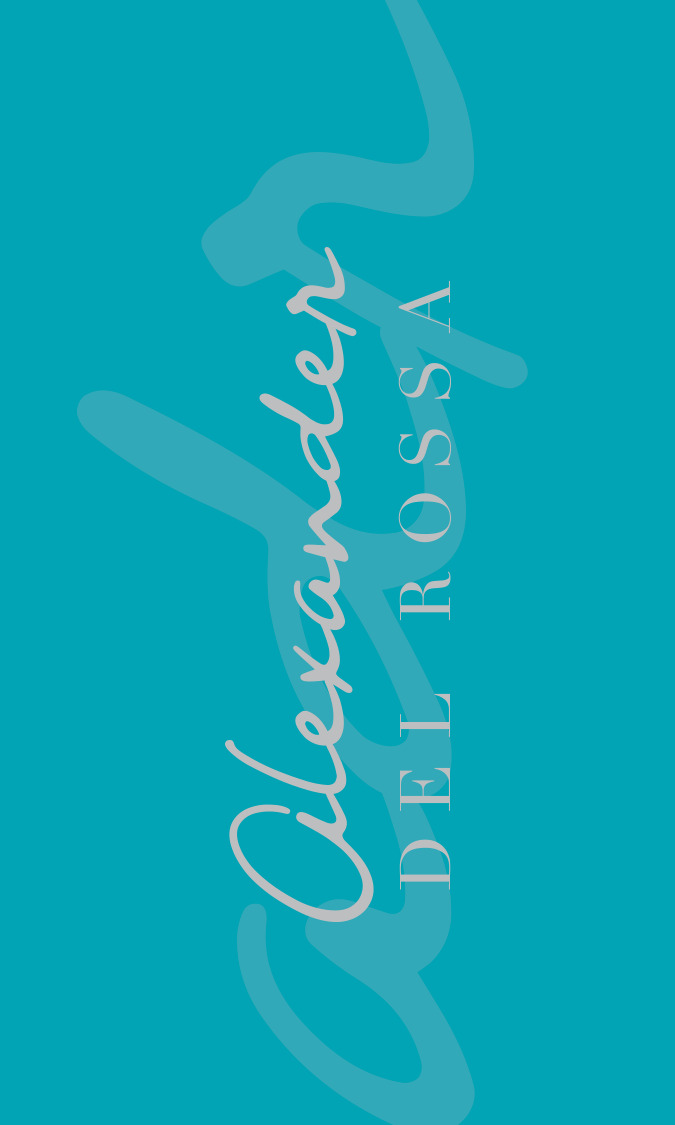 Alexander Del Rossa hang tag front