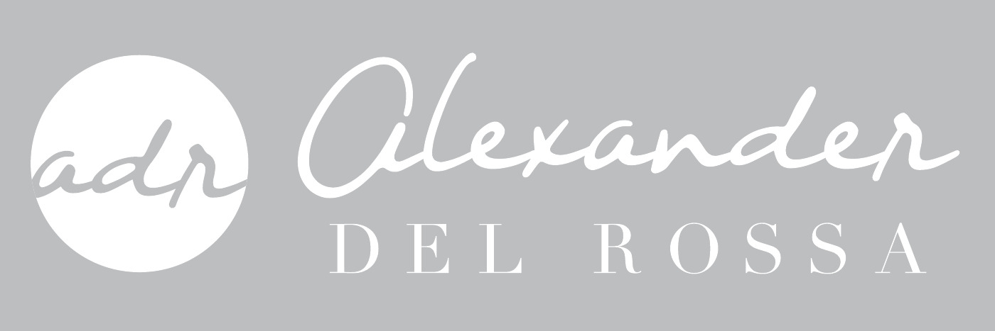 Alexander Del Rossa sewn-in garment label artwork