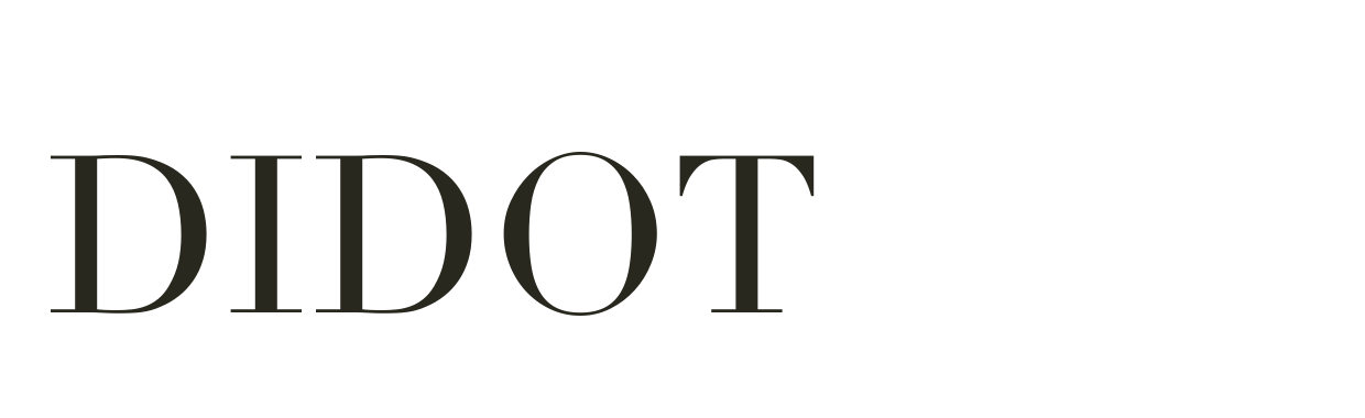 Didot typeface specimen