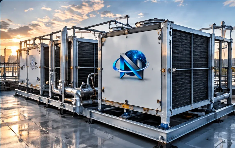 Illustrative rooftop chiller plant