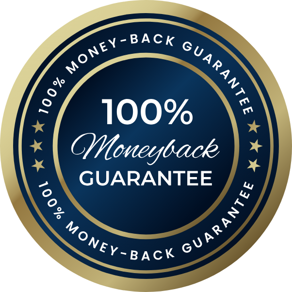 100% money-back guarantee
