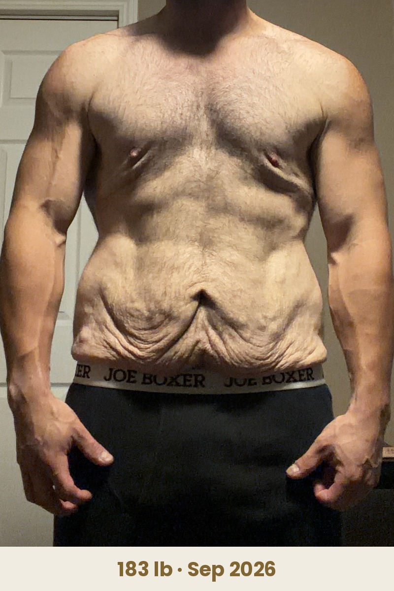 Kevin T. after, 183 lb
