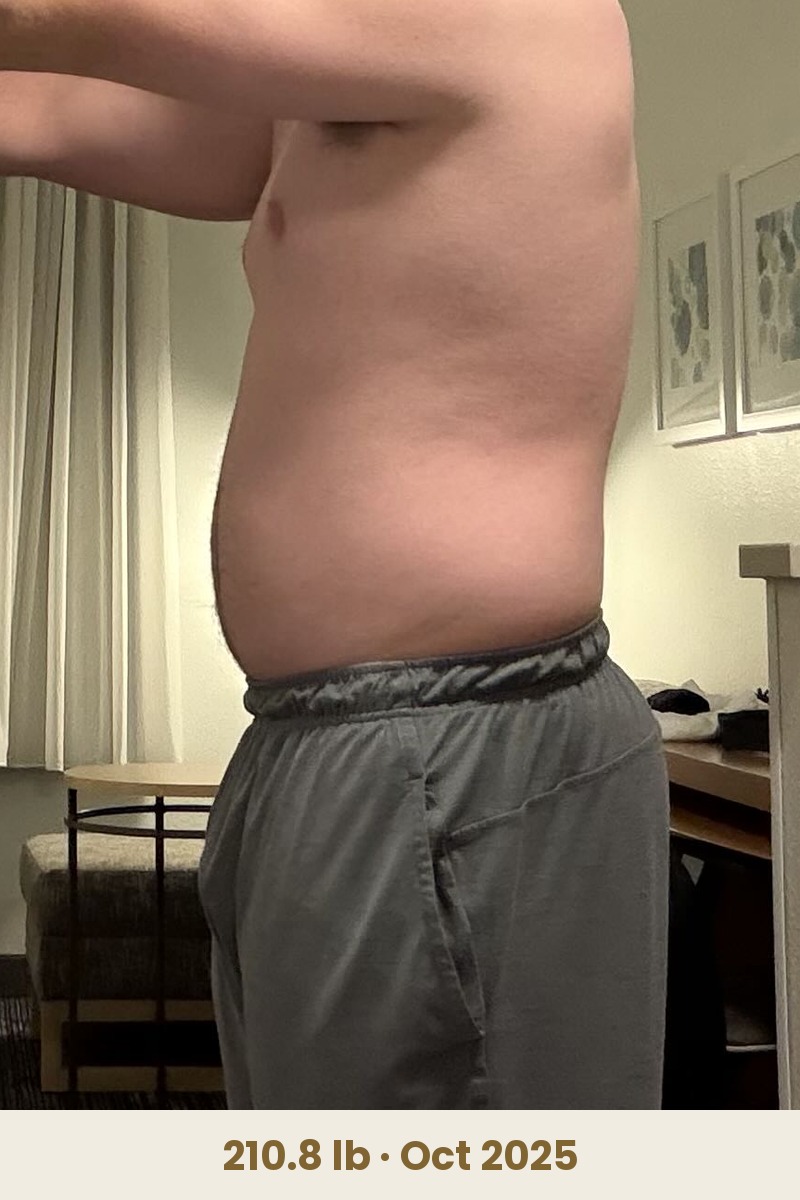 Logan K. before, 210.8