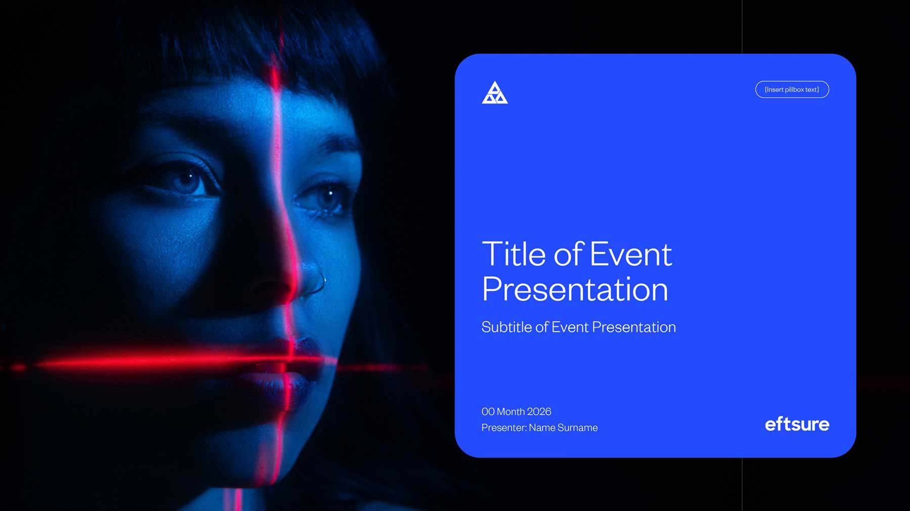 Widescreen presentation cover page with image on left and title / logo on right.
