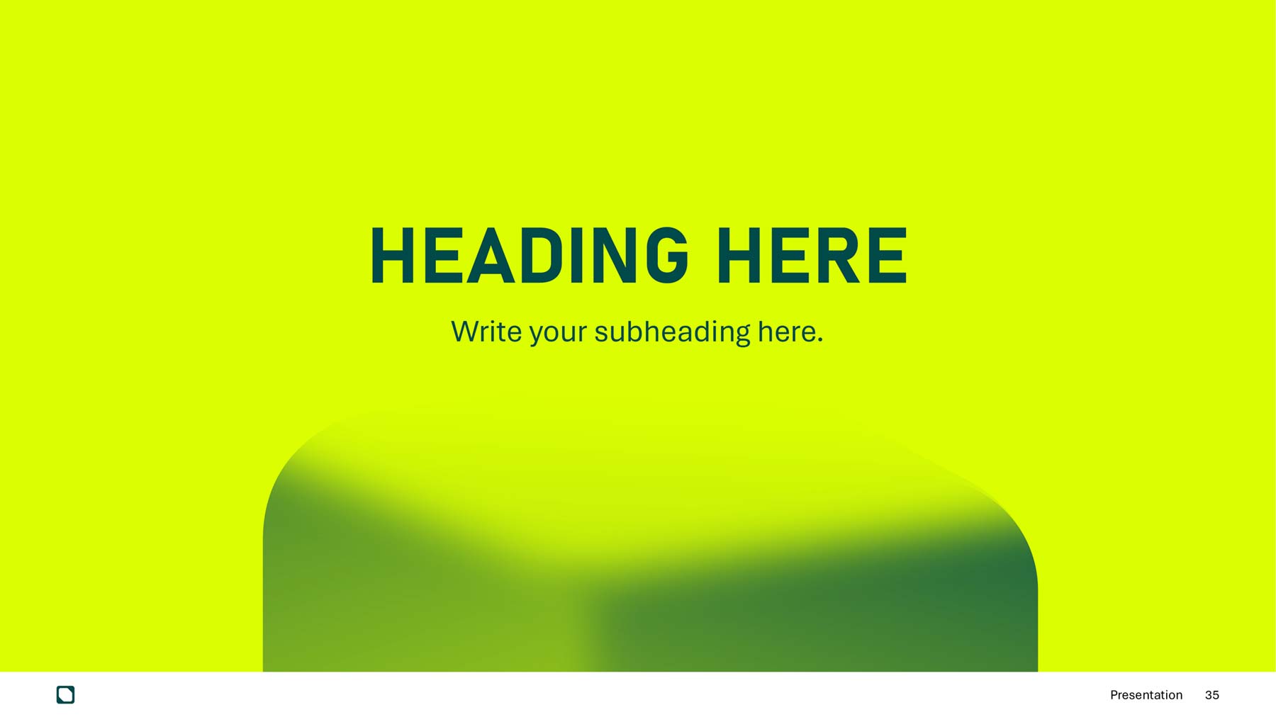 ISGroup widescreen presentation feature text page with hi vis coloured background and large wording saying for the heading centred in the page