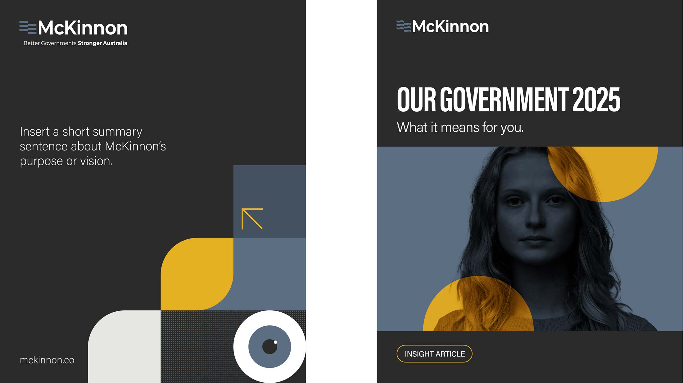 McKinnon social media post designs