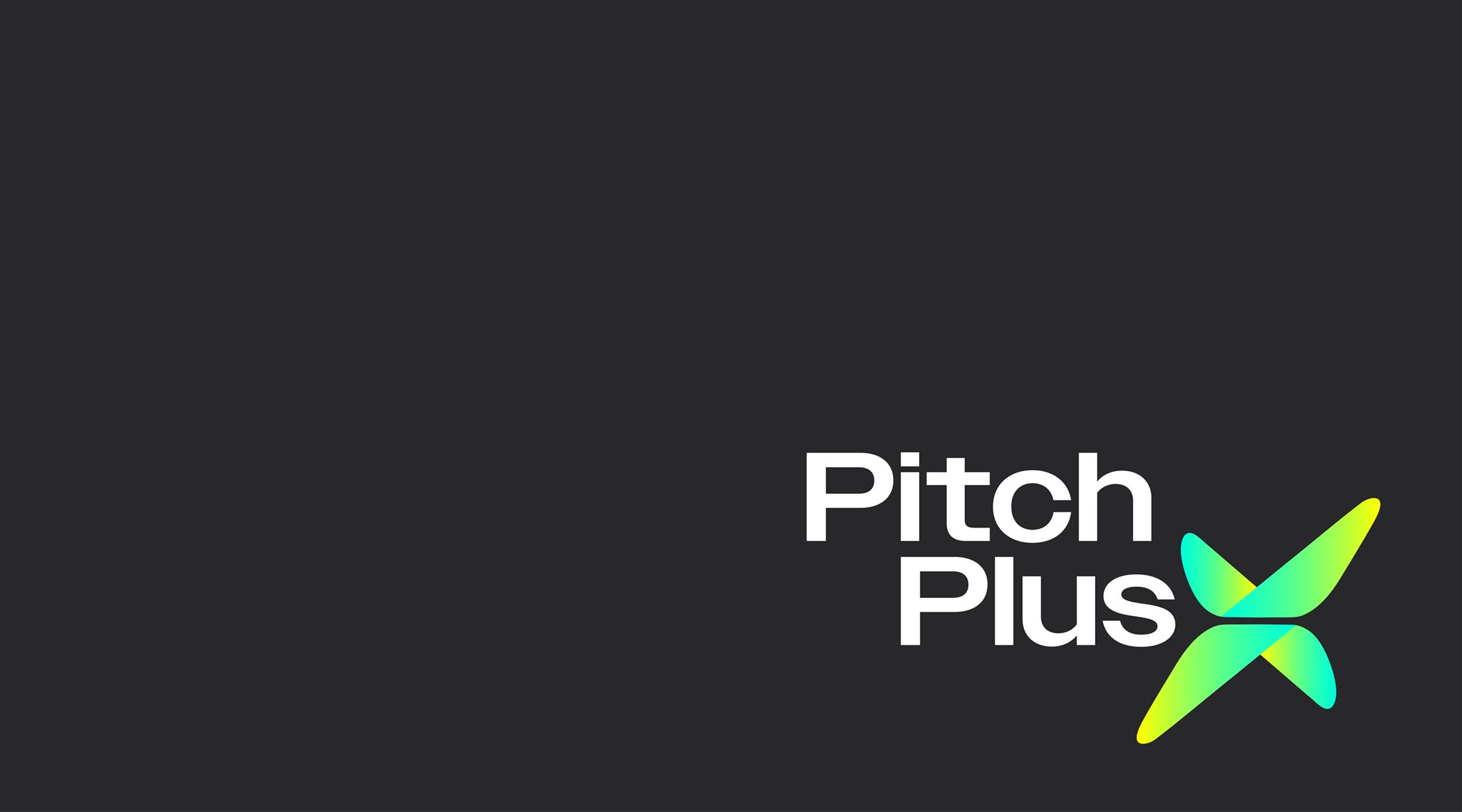 Pitch PlusX logo on black background