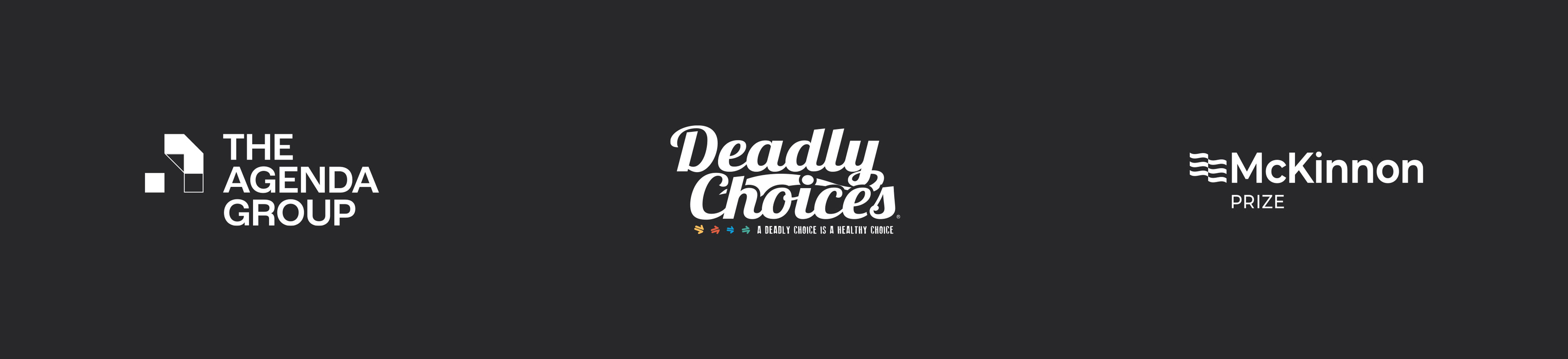 The Agenda Group, Deadly Choices, McKinnon Prize logos
