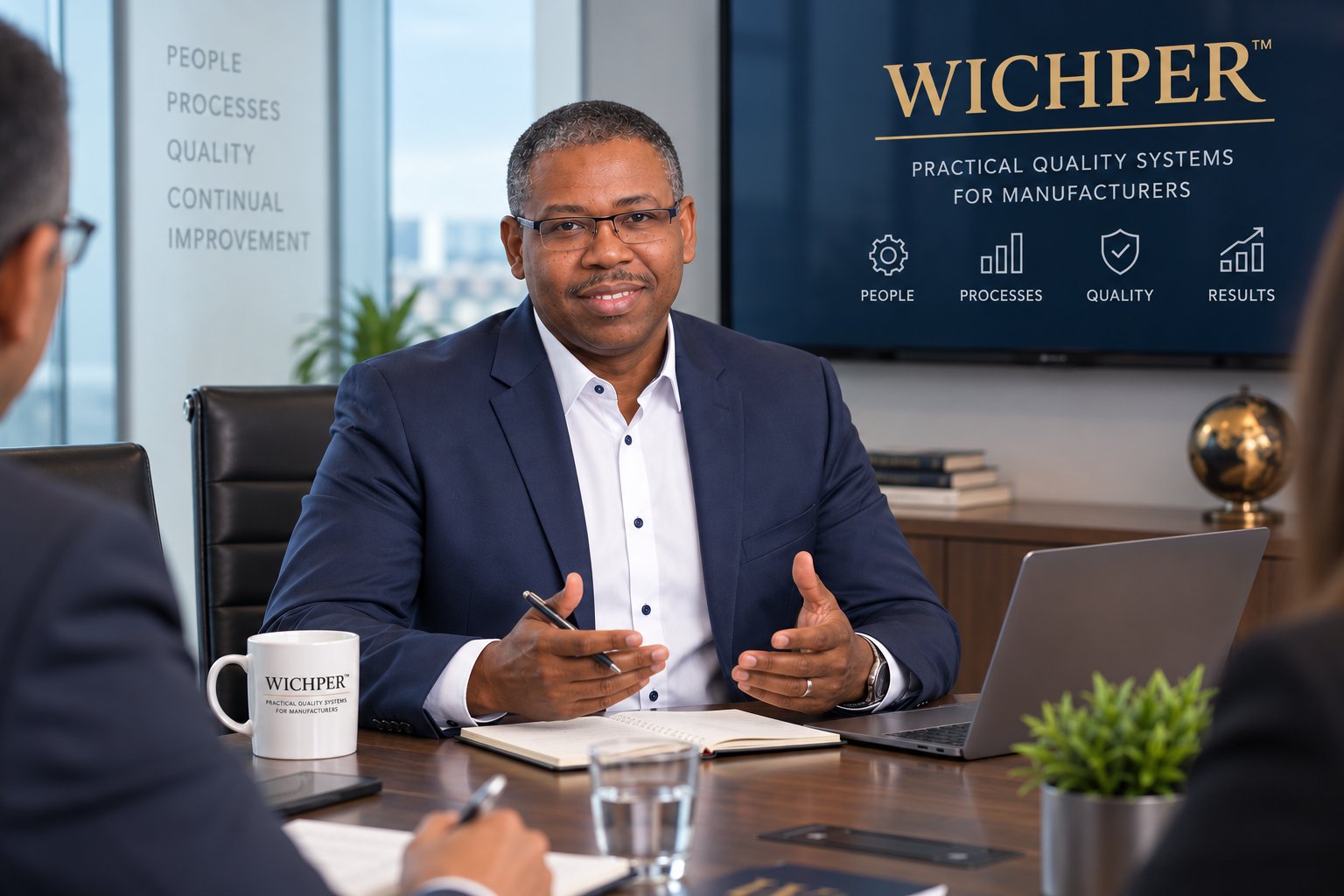 William Charles Pereira advising a leadership team in a boardroom