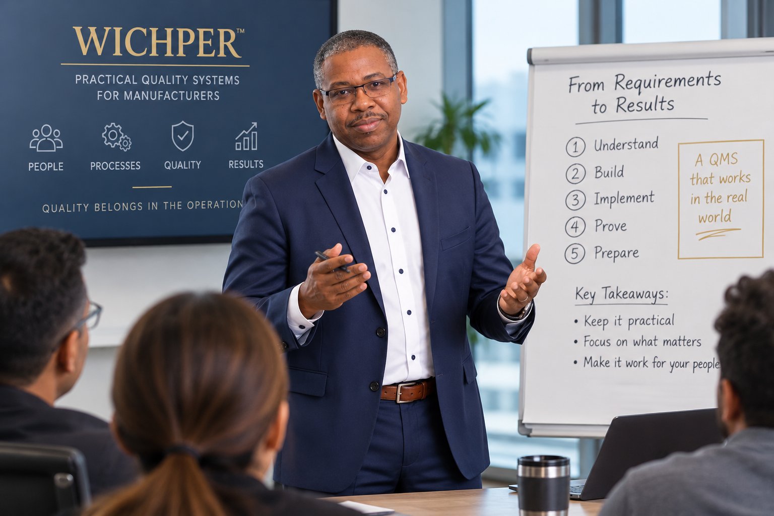 William Charles Pereira leading a training session