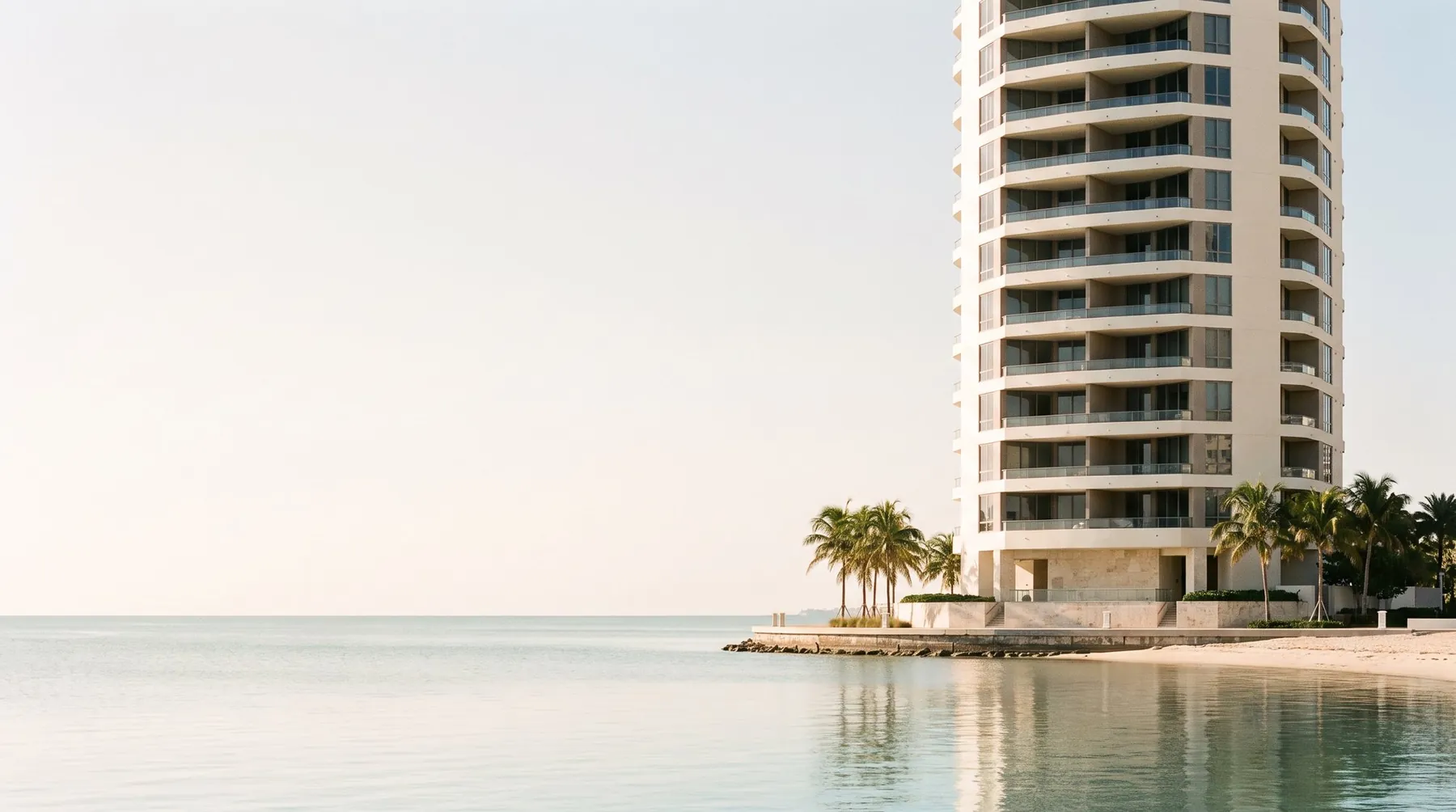 Bayline tower on Biscayne Bay, Edgewater, Miami