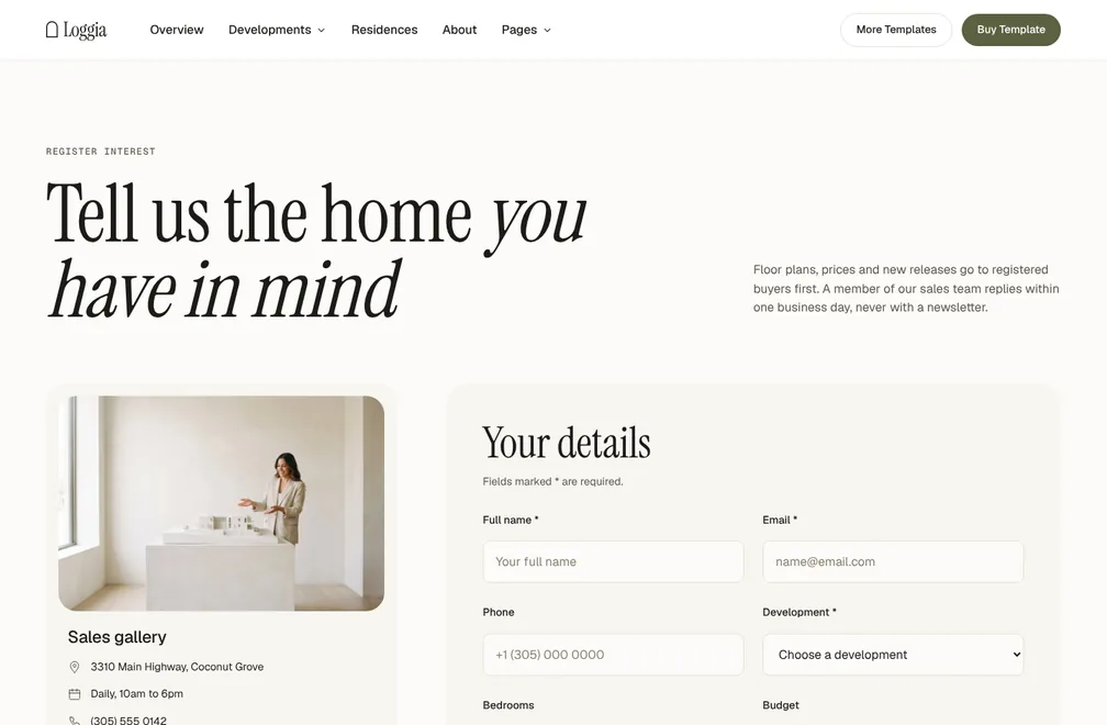 Register interest 1 page preview
