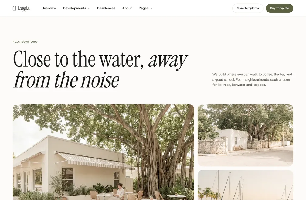 Neighbourhood page preview