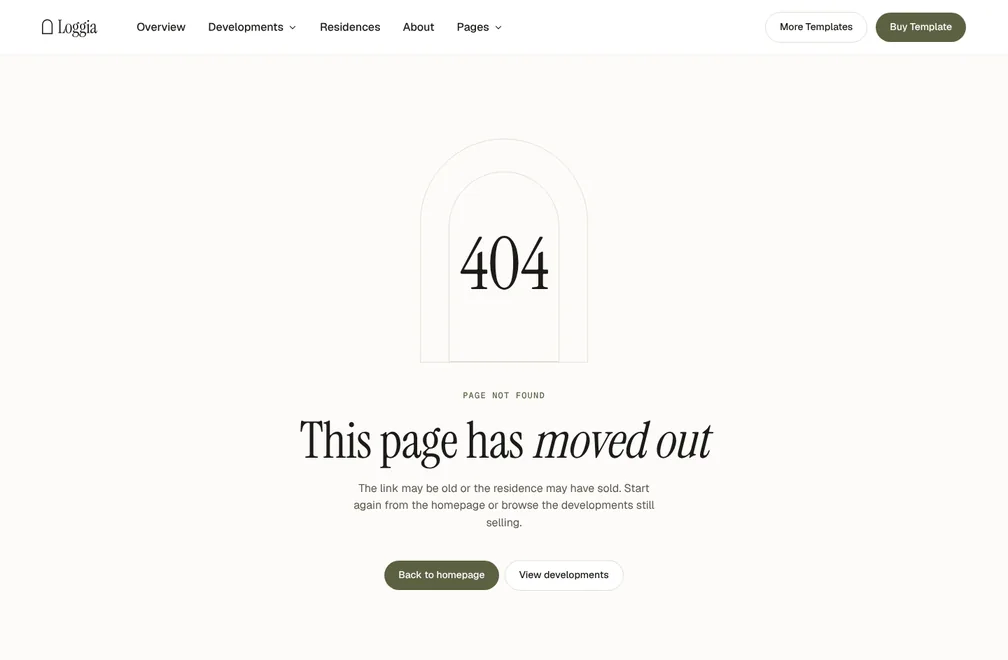 404 page preview