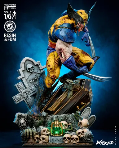 Wolverine Zombie Sculpture — Wicked artist render