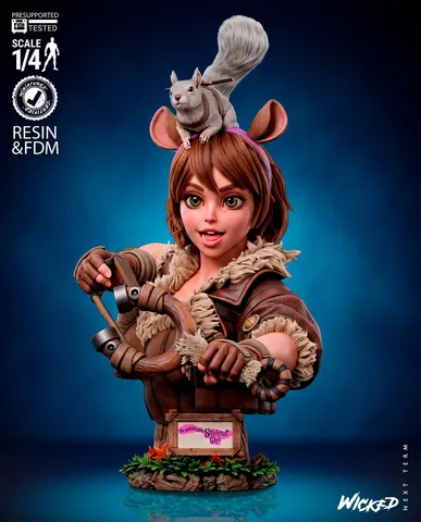 Squirrel Portrait Bust — Wicked artist render