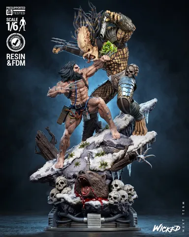 Weapon X VS Predator Diorama