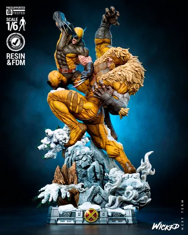 Wolverine and Sabretooth Diorama