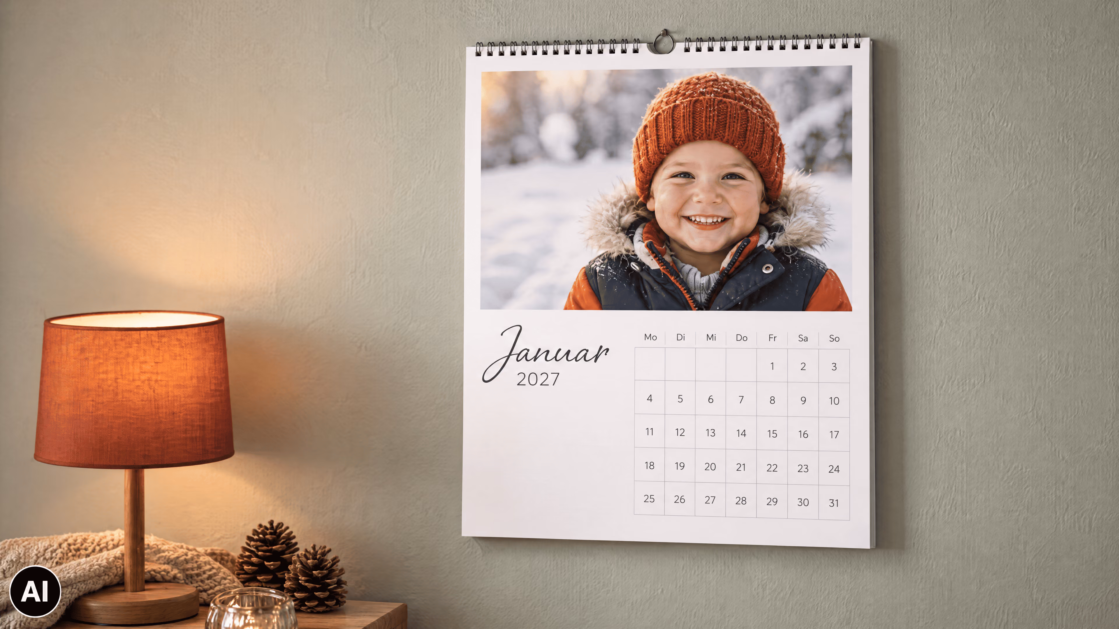 Fotokalender an der Wand (Platzhalterbild)