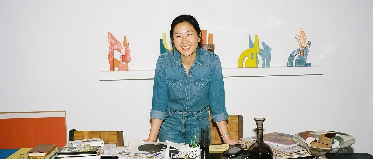 Creative professional at a studio worktable