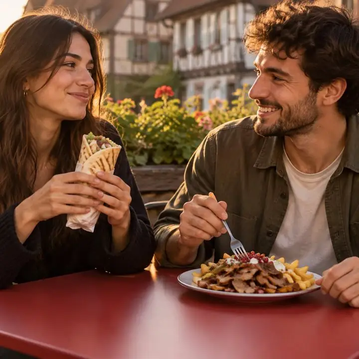 Couple en terrasse