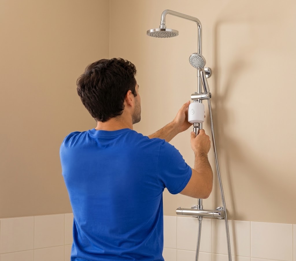 Maintenance technician installing a DrizzleX micrometer