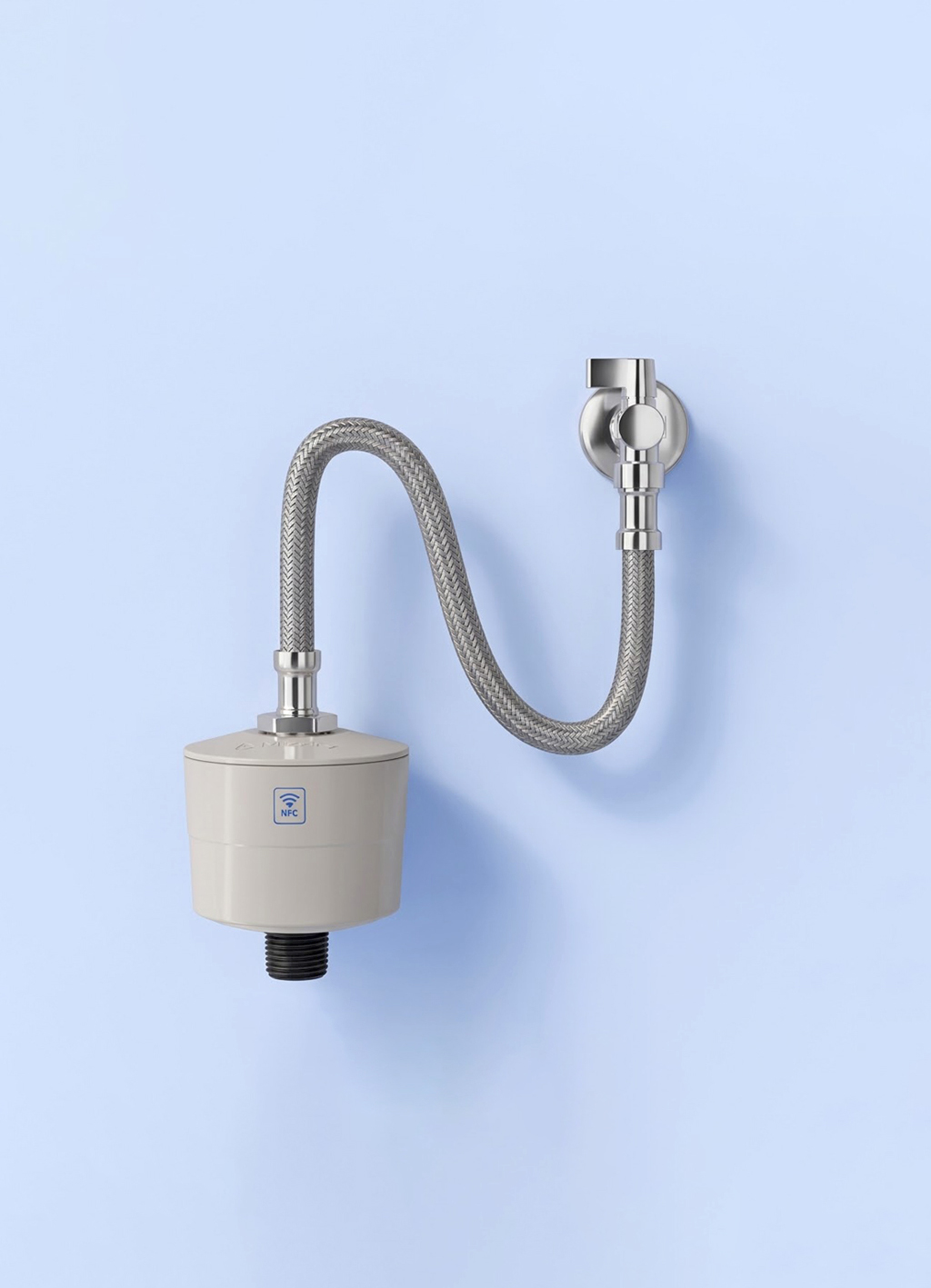 DrizzleX micrometer with flexible supply connector