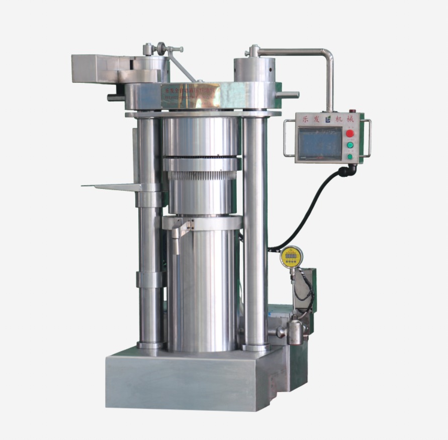 Oil press, side view