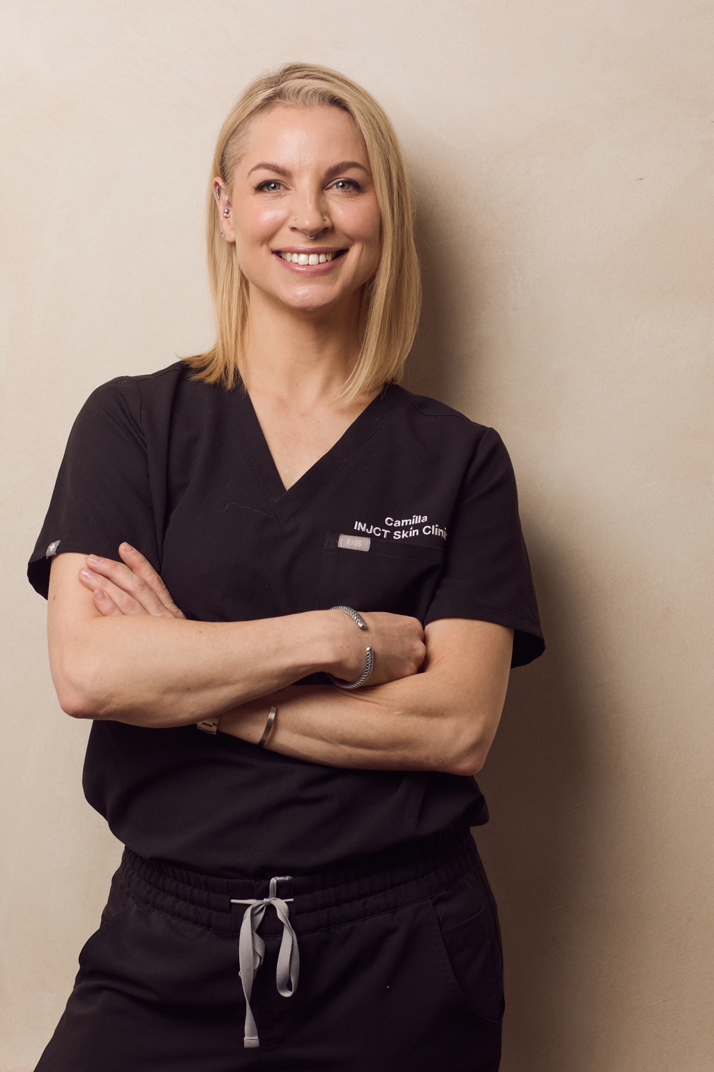Portrait of Camilla, Clinic Manager and Senior Therapist at INJCT Skin Clinic