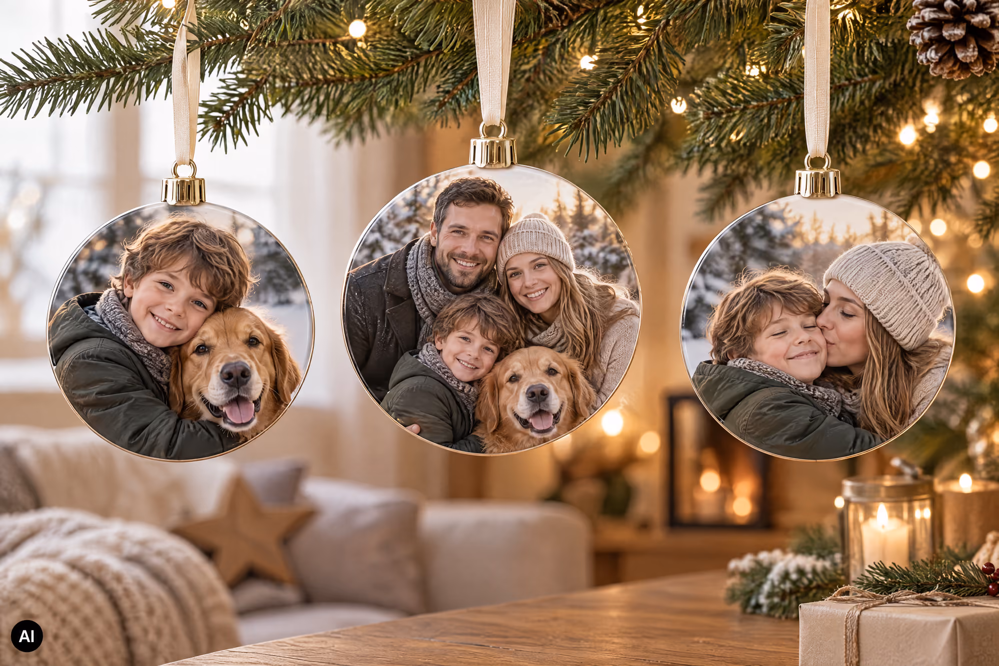 Fotoweihnachtskugeln