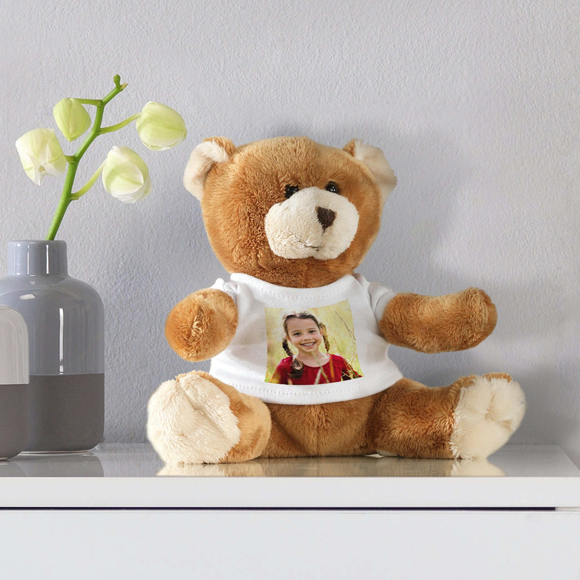 Kuscheltier Teddy mit Foto-T-Shirt