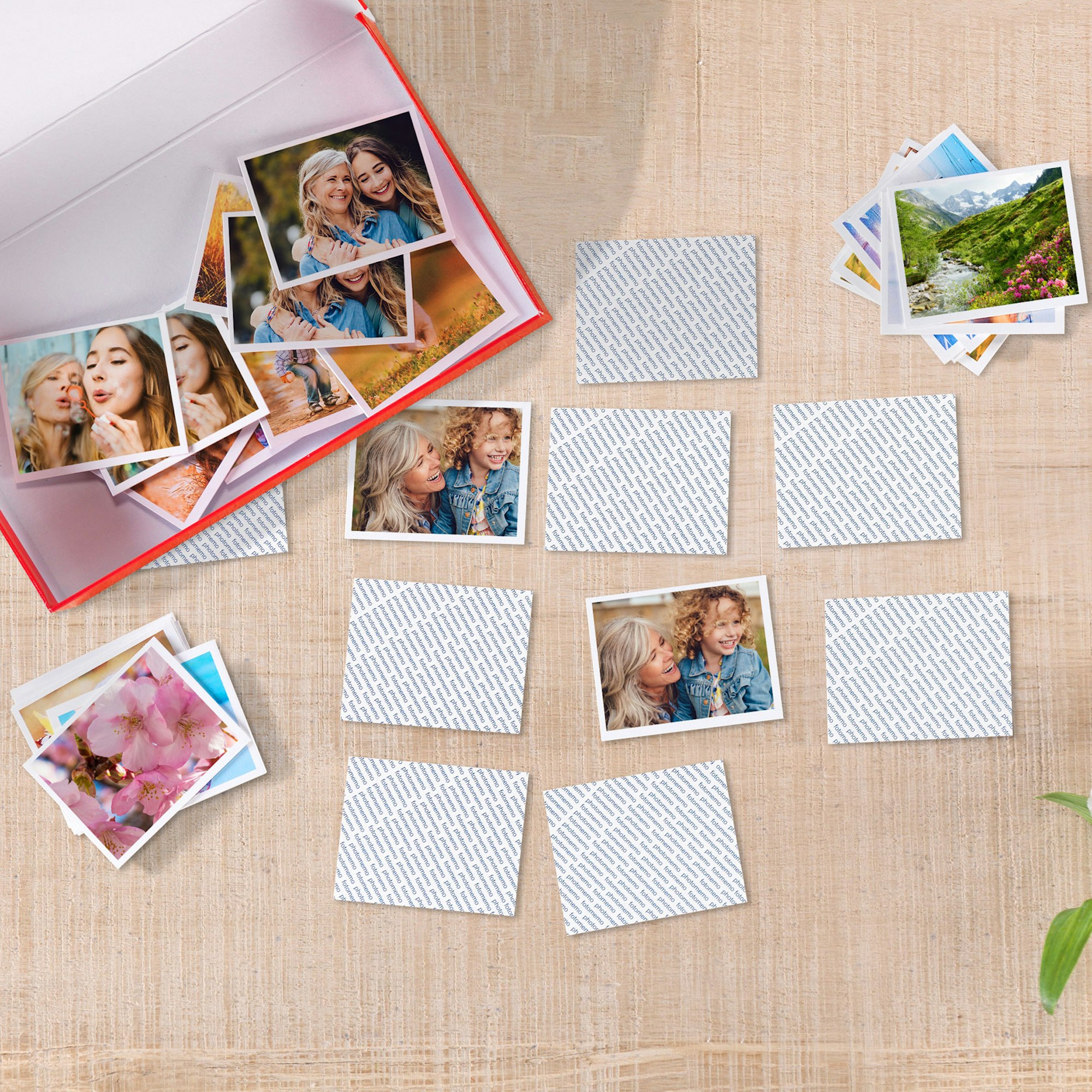 Foto-Memo mit 25 Kartenpaaren