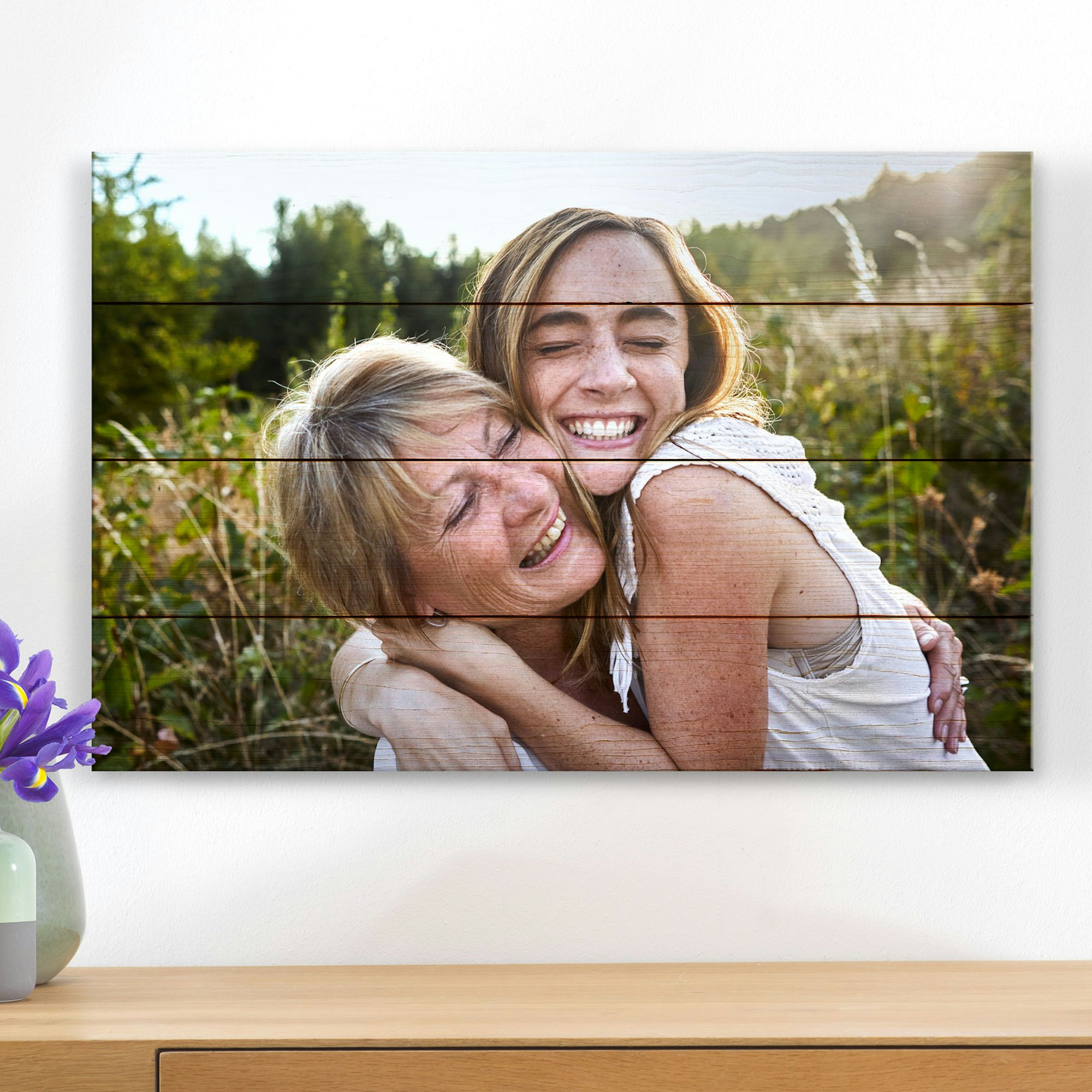 Foto auf Holz 60 × 40 cm