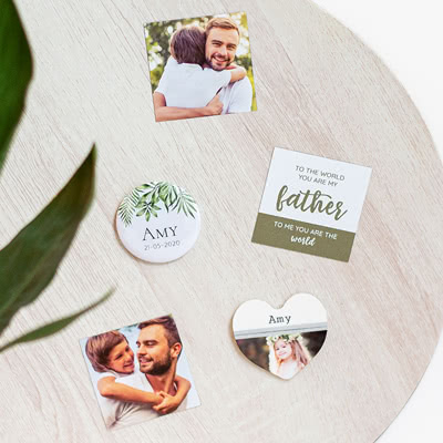 Foto-Magnet Herz (56 mm) – 4er-Set