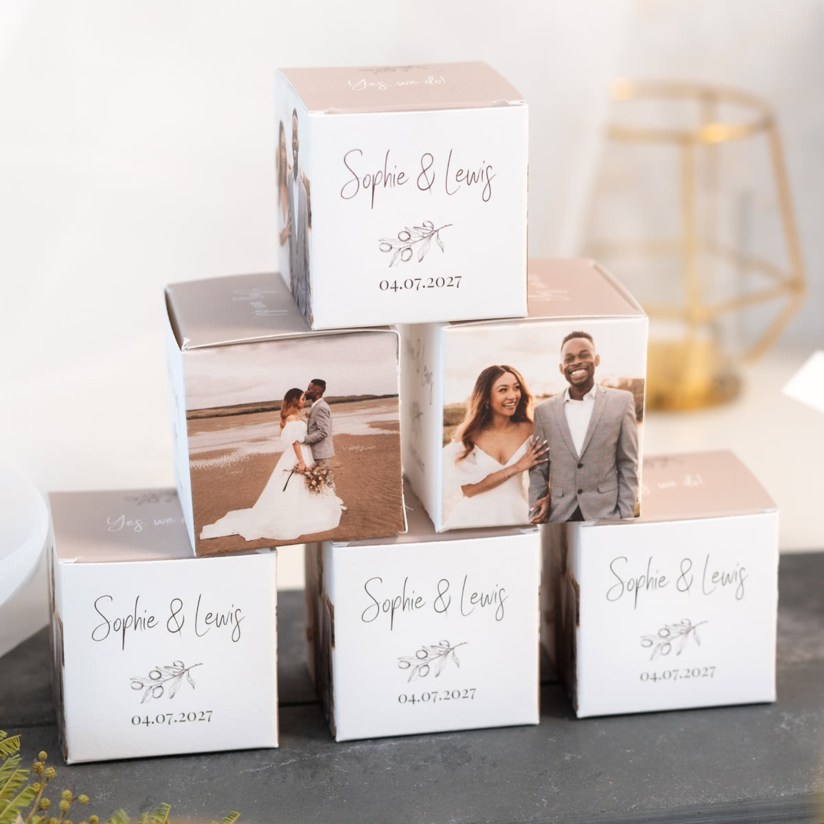 Partybox bedruckt mit Foto – 12 Stück