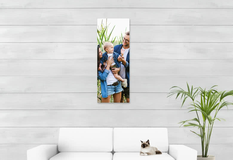 Foto auf Aluplatte 40 x 105 cm, schmales Hochformat