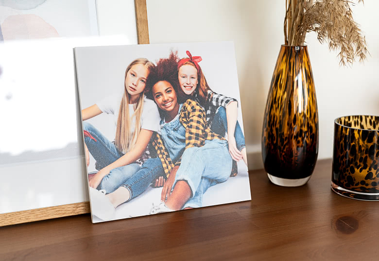 Quadratische Fotokacheln aus Forex – 3er-Set