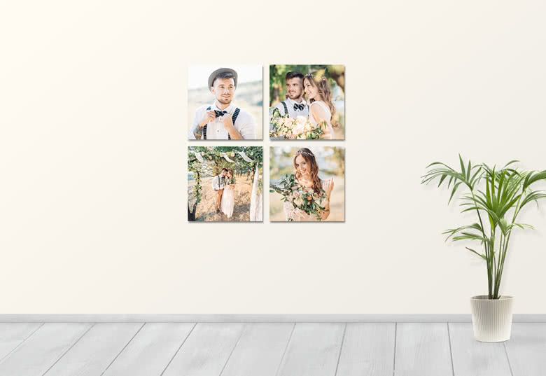 Fotowand Forex Galerie Quadrat, 4 Felder