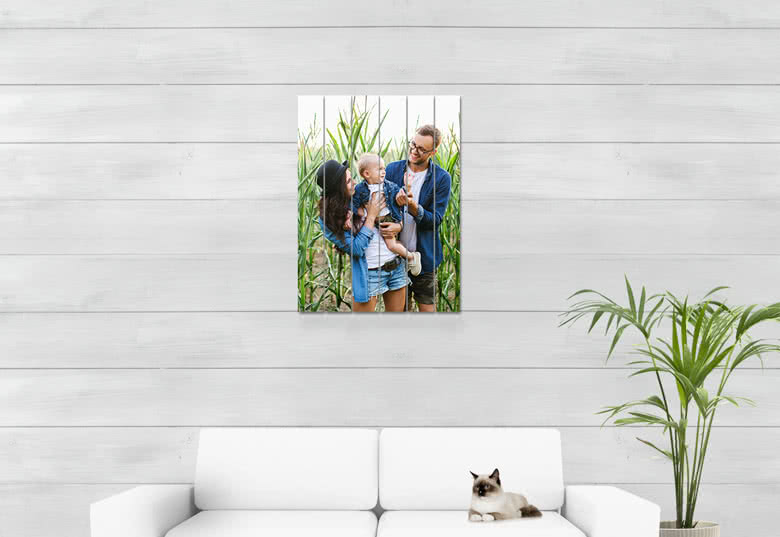 Foto auf Holzlatten 48,8 x 75 cm, Hochformat