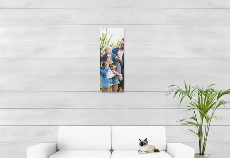 Foto auf Aluplatte gebürstet 30 x 80 cm, Panorama hoch