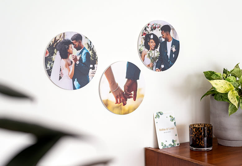Runde Fotokacheln aus Forex – 3er-Set