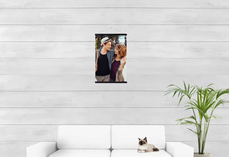 Fotoposter mit Magnetleiste 40 x 60 cm, Schwarz