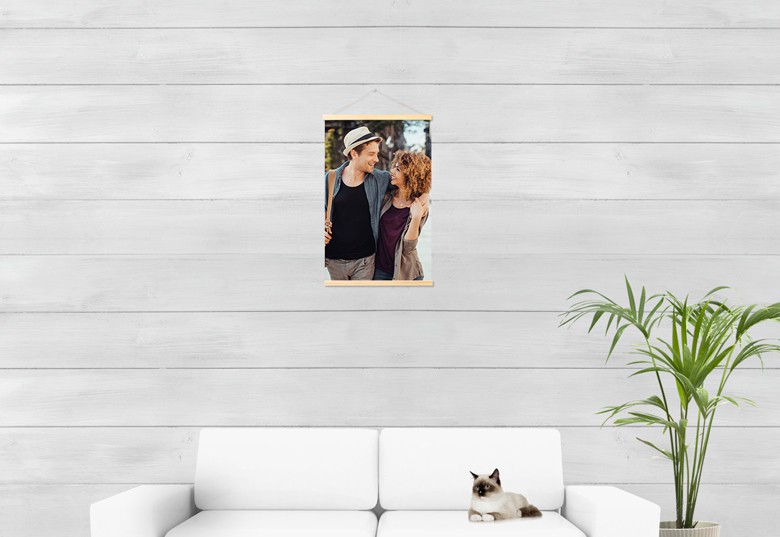 Fotoposter mit Magnetleiste 40 x 60 cm, Holz