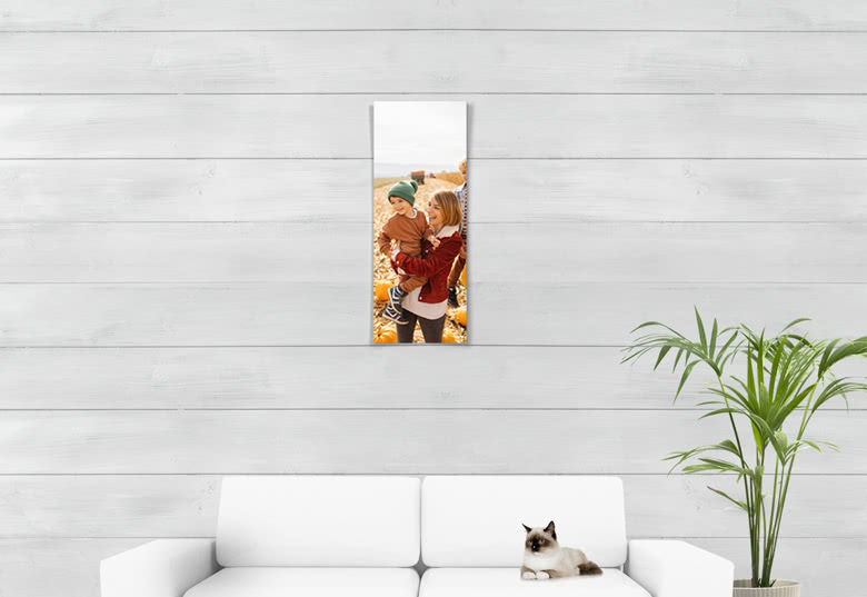 Fotocollage-Poster 30 x 80 cm, schmales Hochformat, matt