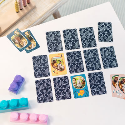 Memo-Kartenspiel mit 14 eigenen Fotos
