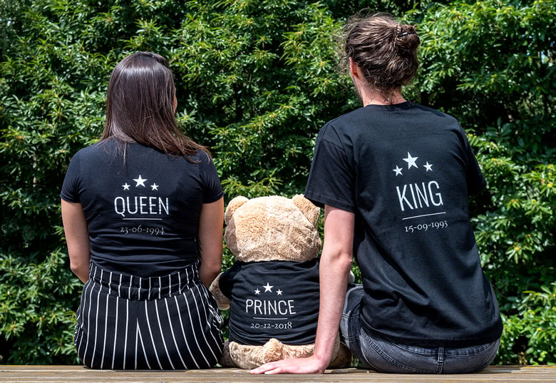 Kinder T-Shirt mit Foto – Rückseite