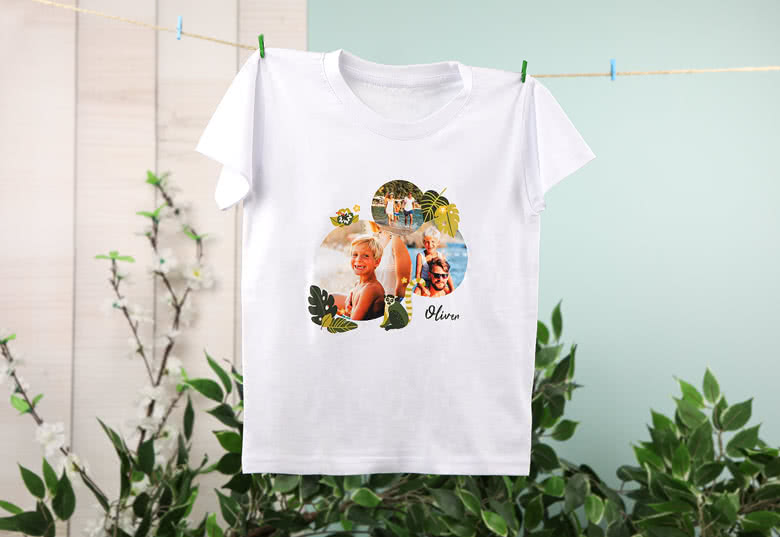 Kinder T-Shirt mit Foto – Vorderseite